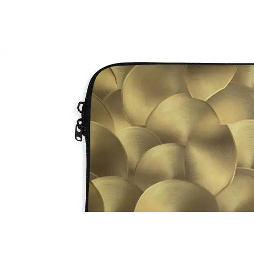 Modern - Cirkel - Goud laptophoes neopreen klein 279 -detail