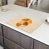 Cirkels - Geel - Minimalistisch Inductie beschermer vinyl 3mm klein -sfeer8