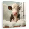 Kalf - Koe - Bad - Schuim - Dieren plexiglas 5mm klein -zzzproduct_nieuw