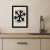 Sneeuwvlok - Kerstmis - Zwart - Feestdagen KitchenYeah - Keuken - Fotolijst klein -sfeer2