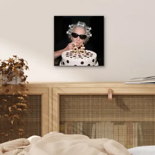 Verjaardag - Krulspeld - Oma aluminium wit klein -sfeer3