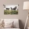 Koeien - Licht - Gras - Dieren Wandkleed katoen klein -sfeer4
