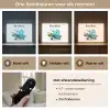 Vliegtuig - Blauw - Kinderen - Jongens Light Box met batterij (Wandlamp kind) middel -USP_lichtkleurNL