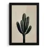 Cactus - Subtiel - Groen fotolijst zwart zonder passe partout klein -3d