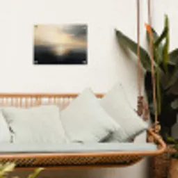 Zon - Horizon - Zee tuinposter los doek klein -sfeer7