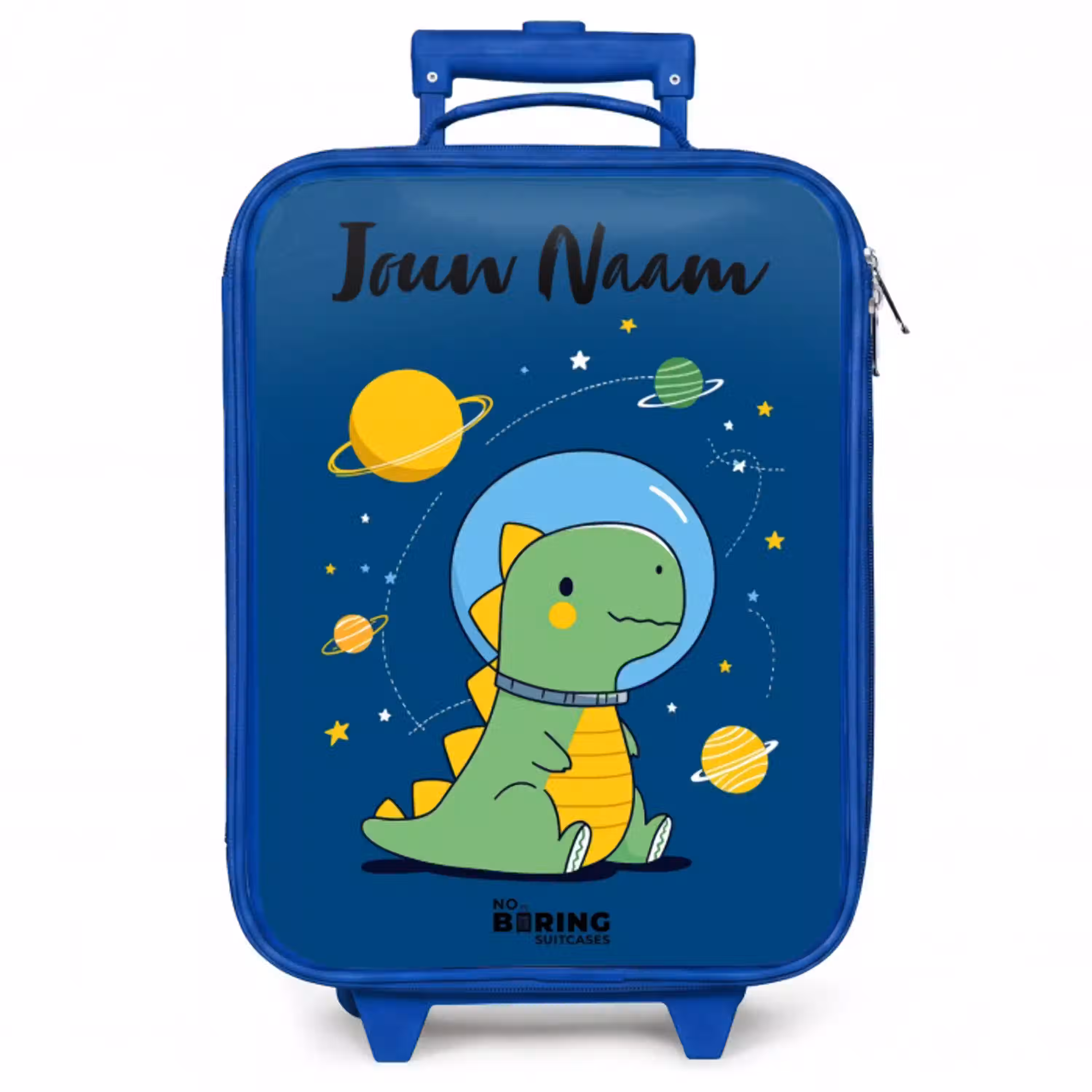 Dino - Planeet - Ster - Blauw Kinderkoffer - Blauw klein -zzz_website3d