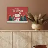 Kerstgroet - Sneeuw - Rood PET vilt klein -sfeer4