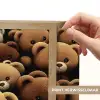 Teddybeer - Knuffel - Bruin - Beer - Jongens - Meisjes Light Box met batterij (Wandlamp kind) middel -USP_websiteprintNL