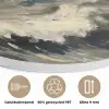 Vuurtoren - Golven - Storm Akoestische PET Vilt - Rond klein -closeup_NL