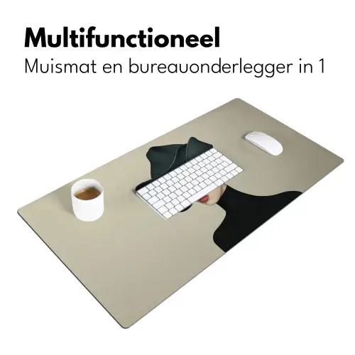 Vrouw - Groen - Hoed Muismat XXL klein -sfeer4