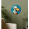 Toekan - Papegaai - Vogel - Koksmuts Wandcirkel behangsticker klein -sfeer2