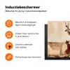 Gewei - Kerst - Rendier - Rood Inductie beschermer vinyl 3mm klein -zzzzzzz-td-ups