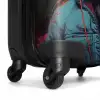 Chimpansee met koptelefoon en blauwe jas NBS - Handbagage koffer - Kinderen Unisex middel -wiel