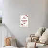 Quote - Tekstballon - Hartjes Tuinposter op houten frame 2 cm dik klein -sfeer1