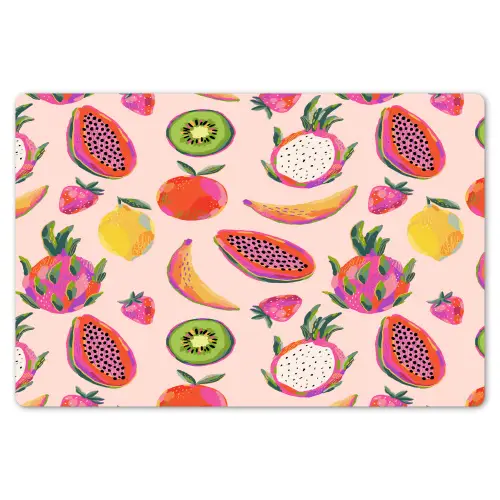 Roze - Kleuren - Fruit - Patroon Placemat vinyl groot 368 -zzsfeer1_Kitchenyeah-website
