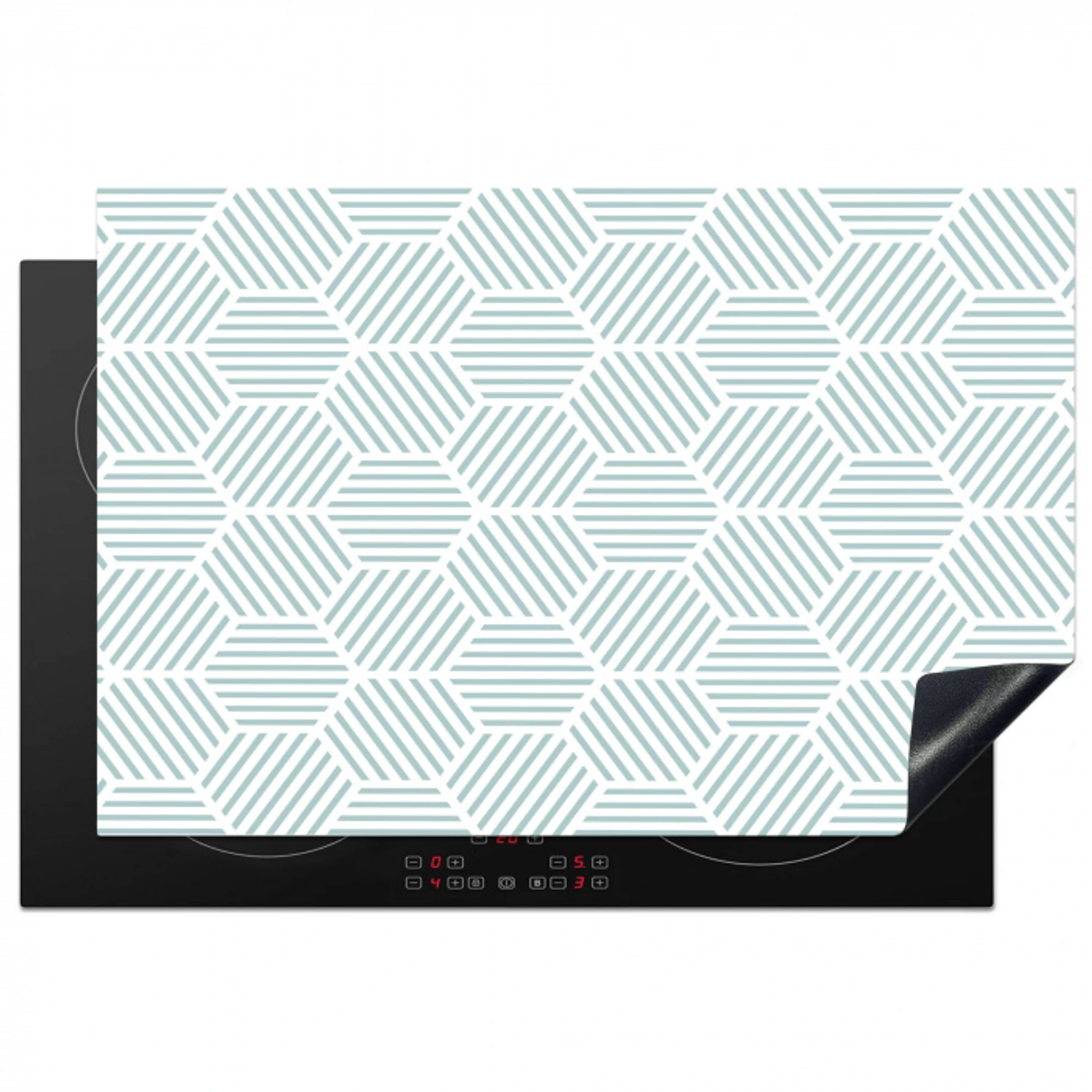 Abstract - Patronen - Design Inductie beschermer vinyl 3mm klein 276 -3d