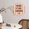 Zomer - Quote - Strepen Wandcirkel plexiglas klein -sfeer4