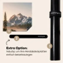 Bergen - Water - Bomen Inductie beschermer vinyl 3mm middel -zzzzzzz-induclip_DE