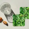 Kiwi - Groen - Pitten onderzetter kurk middel -sfeer4