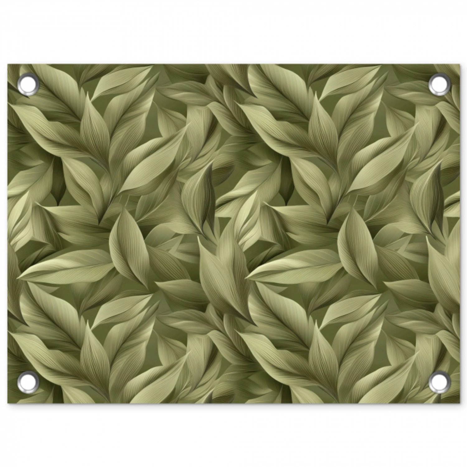 Bladeren - Modern - Groen tuinposter los doek klein 239 -3d