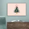 Christmas Season - Kerst - Kerstboom - Roze canvas 2cm klein -sfeer4
