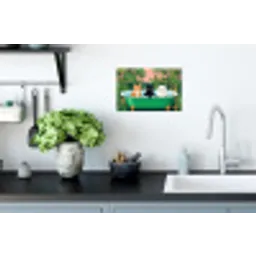 Badkamer - Kattenparade - Kleurrijk Muursticker klein -keuken