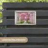 Uitzicht op Bloeiende Kersenbomen tuinposter los doek klein -sfeer3