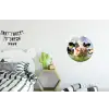 Koe - Boerderij - Gras - Dieren Wandcirkel aluminium klein -kinderkamer