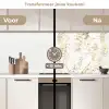 Goudspatten - Wit - Marmer keuken achterwand 2 middel 871 -voor-na2_NL
