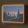 Cactus - Lichtzuilen - Zonsondergang Light Box met batterij (Wandlamp) middel -z3d_website