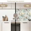 Botanisch - Zangvogel - Blauw keuken achterwand 2 middel 871 -voor-na2_NL