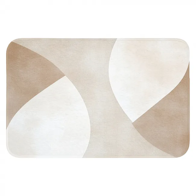 WC Mat - Bruin - Japandi - Abstract