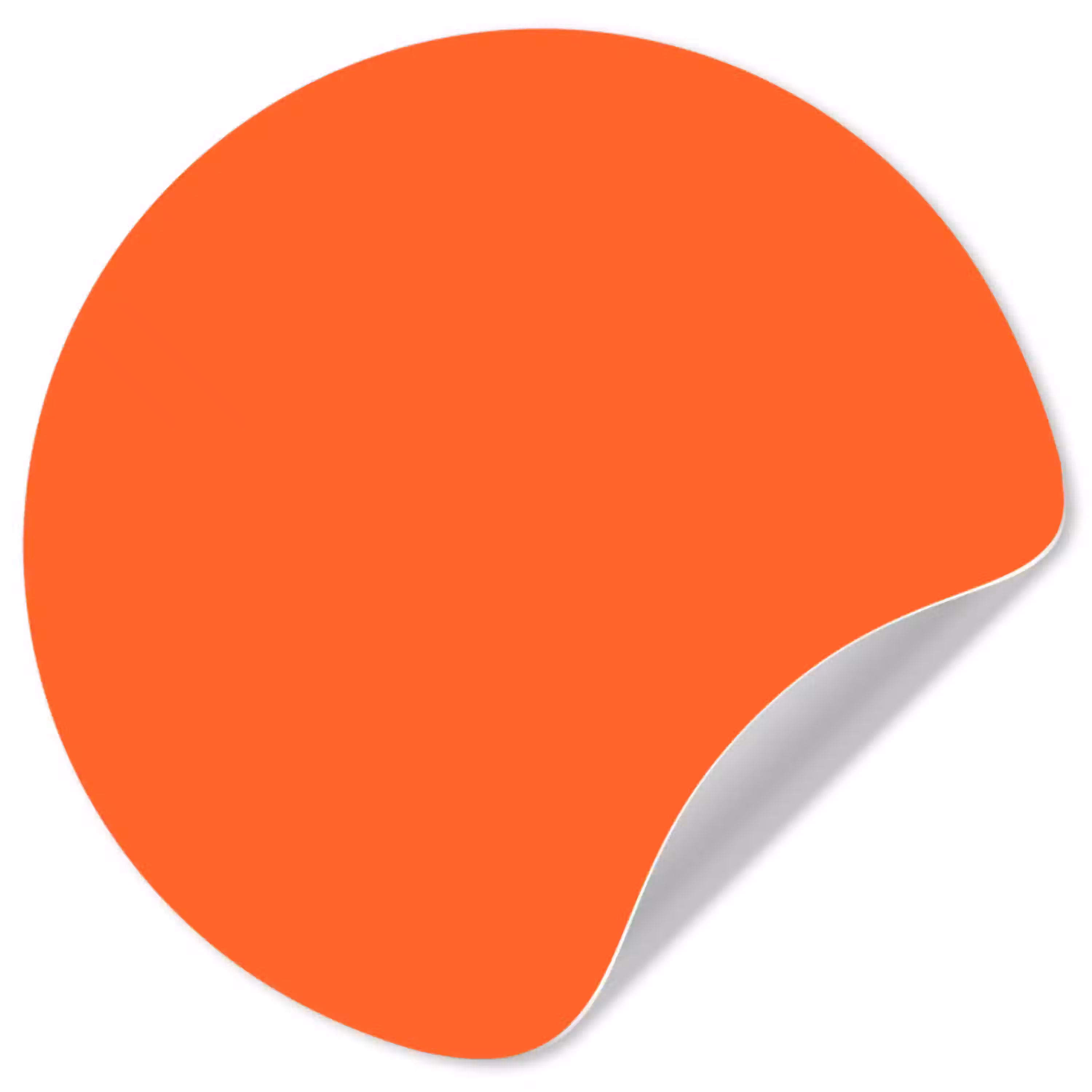 Vivid - Amber - Oranje Wandcirkel behangsticker klein 186 -3d