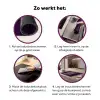 Oh hi - Paars - 3D Inductie beschermer vinyl 3mm klein -zzzzzzz-cc-werking