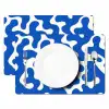 Vormen - Abstract - Blauw - Golven Placemat vinyl groot -zzsfeer2_Kitchenyeah-website