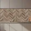 Patronen - Hout - Bruin keuken achterwand 2 middel 871 zz_3dshopping