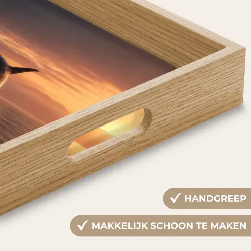 Orka - Zee - Zonsondergang Dienblad Rechthoek middel -USP_HandgreepNL