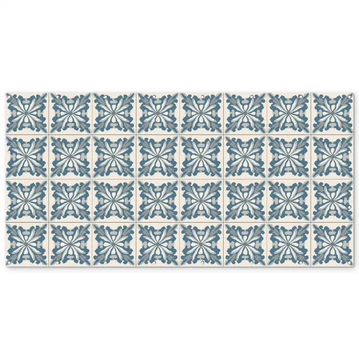 Dessin - Tegel - Blauw Balkonbeschermer Duitsland klein 596 -zz_3d