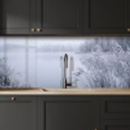 Riet - Bevroren - Winter - Natuur keuken achterwand 2 middel -sfeer1