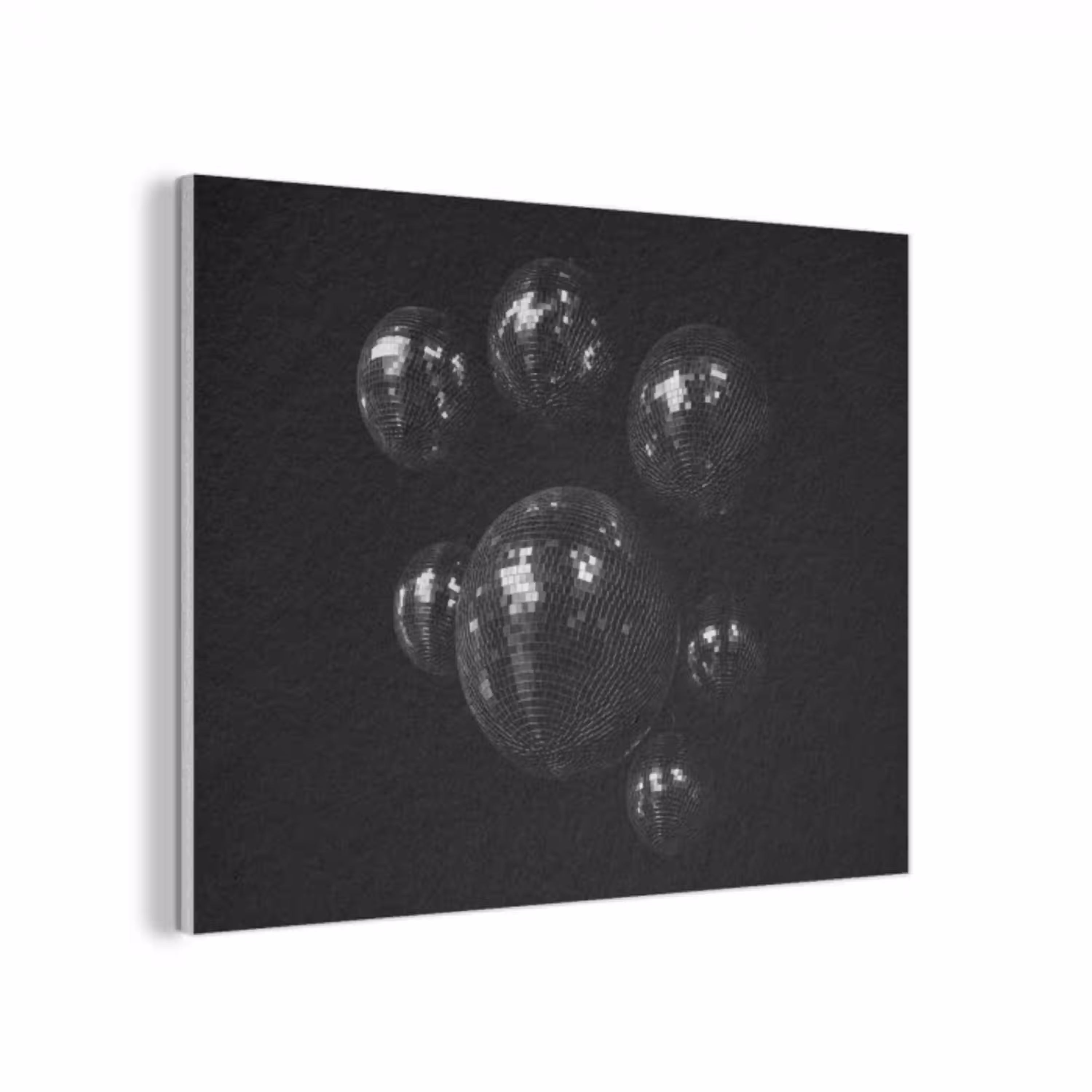 Discoballen - Minimalistisch - Zwart PET vilt klein -3d