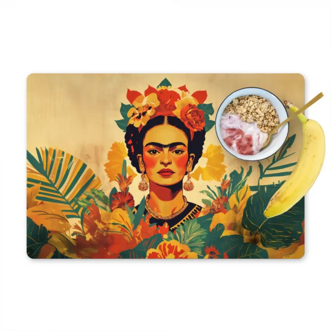 Vrouwelijk - Bloemen - Sieraden Placemat vinyl groot -zzzproduct_Kitchenyeah-website
