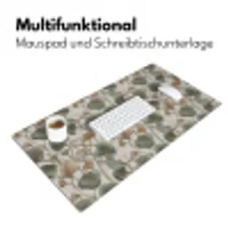 Elegant - Bladeren - Groen Muismat XXL klein 681 -ysfeer4_duits