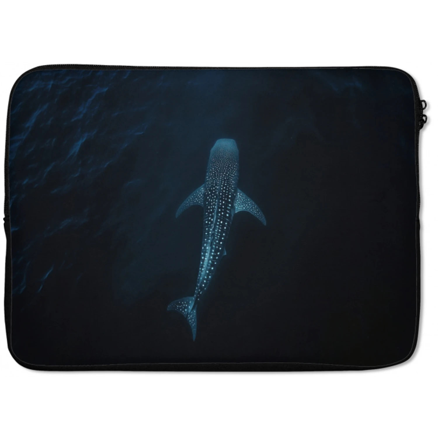 Oceaan - Walvishaai - Donkerblauw - Vlekken laptophoes neopreen klein -zkaufland3dotto
