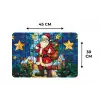 Kerstman - Glas - Kleurrijk Placemat vinyl groot -specs