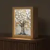 Boom - Beige - Grijs - Goud - Abstract Light Box met kabel (Tafellamp) klein -z3d_website