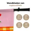 Tulpen - Roze - Vaas Wandkleed katoen klein -sfeer2