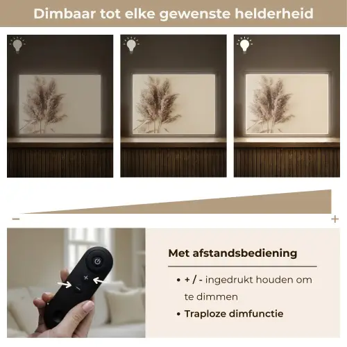 Graan - Pastel - Natuur Light Box met batterij (Wandlamp) middel -USP_dimbaarNL
