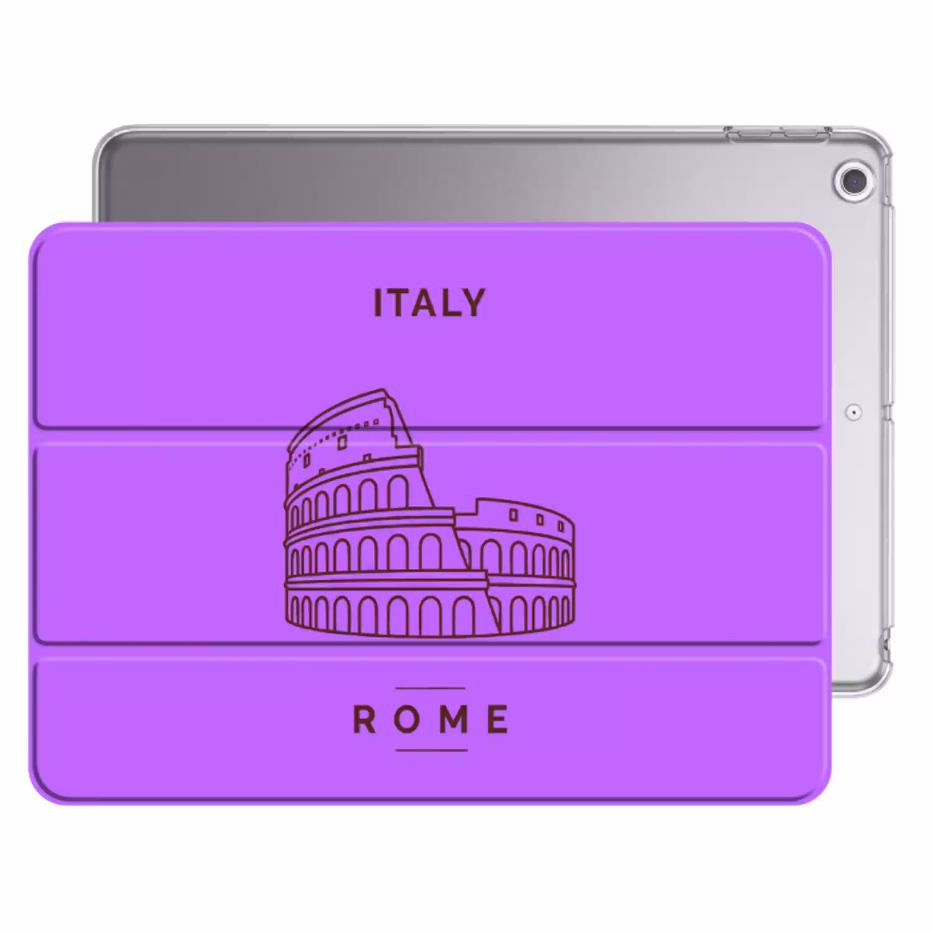 Architectuur - Colosseum - Rome - Minimalistisch - Paars Apple iPad 2017 middel -threedimensional_3d_global