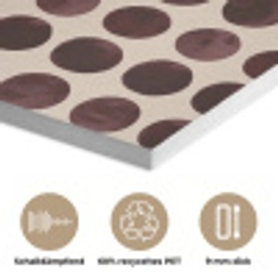 Stippen - Patroon - Bruin PET vilt klein 837 -closeup_DE