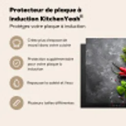 Contrast in Smaak en Textuur Inductie beschermer vinyl 3mm middel -usfeer2_FR